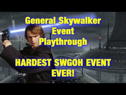 SWGOH - General Skywalker Event Playthrough (Not a Guide) - NIGHTMARE EVENT - Strong Language