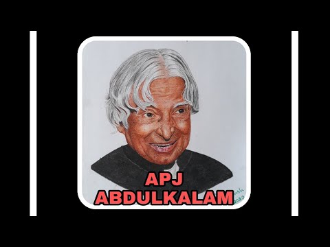 Painting Of Dr Apj Abdul Kalam In Poster Color - GranNino