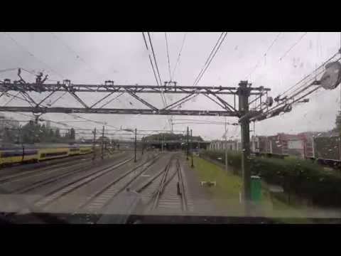 A train driver's view: Den Haag CS - Eindhoven, ICM, 17-Aug-2015.