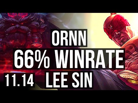 ORNN vs LEE SIN (TOP) | 1/1/16, 66% winrate | KR Master | v11.14