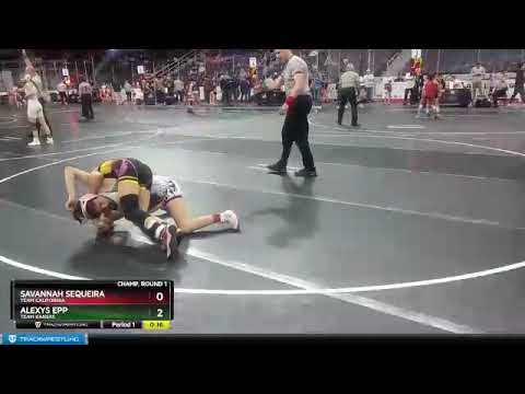 112 Lbs Champ. Round 1 - Savannah Sequeira, Team California Vs Alexys Epp, Team Kansas Fc1a