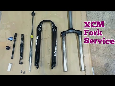 Suntour XCM suspension/ fork service at home.... #suspention #fork #crazycyclist
