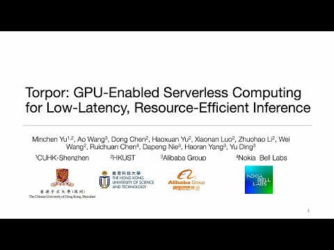 USENIX ATC '25 - Torpor: GPU-Enabled Serverless Computing for Low-Latency, Resource-Efficient...