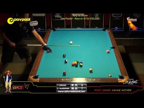 #3 - $10,000 Action Match / Shane VanBOENING vs Tony CHOHAN / One-Pocket!