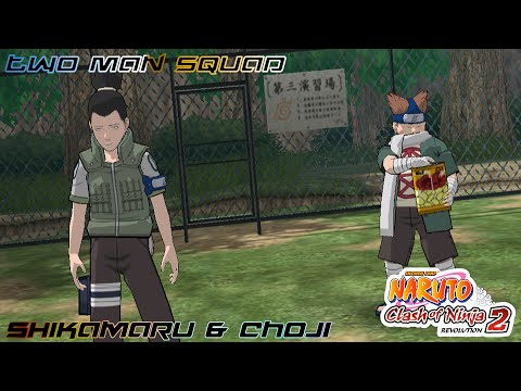 Naruto Clash of ninja Revolution 2 Shikamaru & Choji  Two man Squad Score Attack 60fps