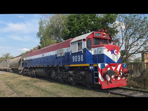[4K] Tren de tolvas graneras de NCA con destino a General Deheza pasando por Marcos Juárez!!!!!!