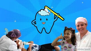 Dia de visitar a Dentista! Ser que os dentes esto limpinhos??