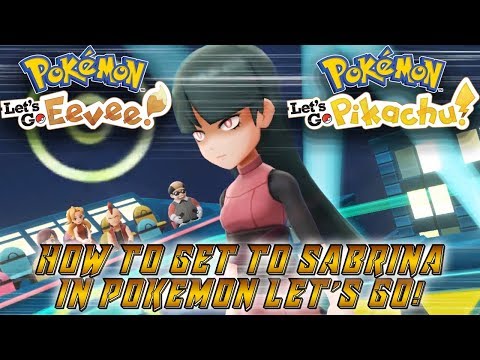 HOW TO GET PAST SABRINA'S GYM PUZZLE - POKEMON LET'S GO EEVEE