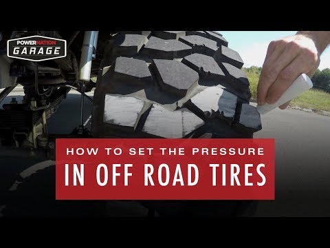 How To Set The Pressure In Off Road Tires