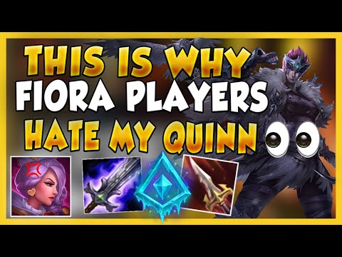 RANK 1 QUINN SHOWS YOU HOW TO MAKE *ANY* FIORA PLAYER TILT (INSANELY OP BUILD - League of Legends