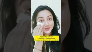 How to reduce puffiness/swelling around eyes #shorts #youtubeshorts