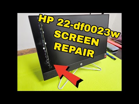 HP 22-DF 22-DF0023W All-In-One Computer Touch Screen Replacement (Full Repair Guide)
