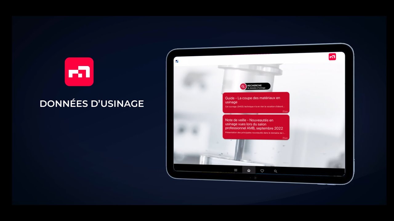 Application Données d'Usinage
