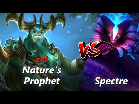 zai offlane Nature's Prophet vs Spectre | First 10 minutes