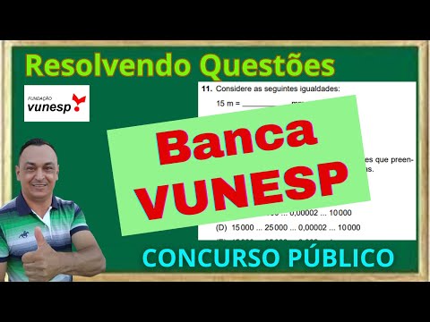 QUESTÕES DE CONCURSOS PASSO A PASSO. BANCA VUNESP. MATEMÁTICA. NÍVEL MÉDIO. Prof. Dê Ribeiro.