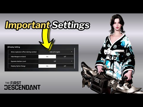 First Descendant - Important Gameplay Settings (New & Returning Players)