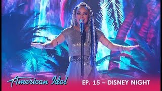 Jurnee: Performs &quot;How Far I&#39;ll Go&quot; On Disney Night  - How Far Will She Go? | American Idol 2018