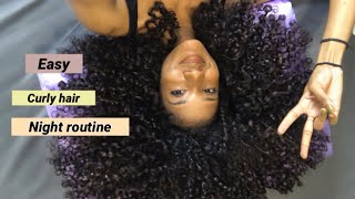 super quick curly hair night + morning routine | Laurscurls