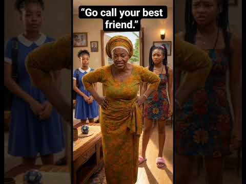 Tolu said 'Call your best friend.' Grandma chased her. #ToLuAndGrandma #comedy#viral