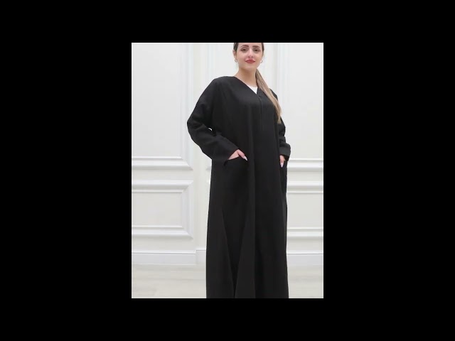 عباية بجيوب مطرزة 1113501