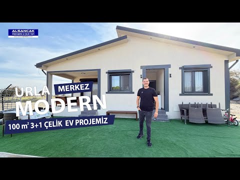  Urla Merkezde 100 Metrekare 3+1 Modern Çelik Projelerimiz | Alsancak Prefabrik&Çelik Yapı