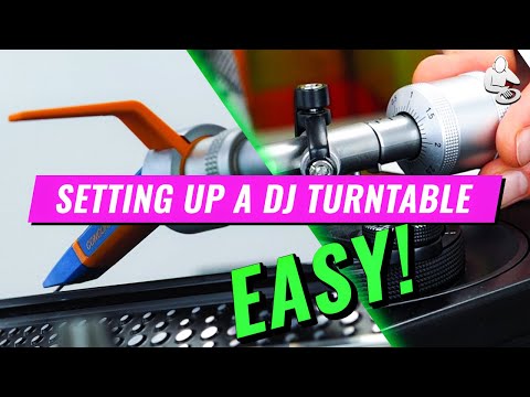 How To Quickly Set Up a Turntable for DJs | Height, Balance & Tracking Force/Weight - EASY!