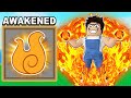 I UNLOCKED AWAKENED FLAME! *Showcase* Roblox Blox Fruits