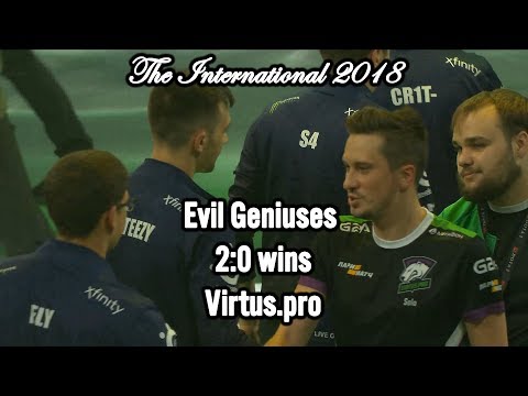 EG wins 2:0 Virtus.pro in Play-off LB R4 🏆 International 2018 Winning moment @CyberWins