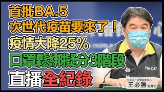 快篩擴大發放、室外免戴口罩擬月底前上路