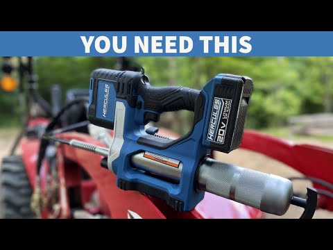 Electric Grease Gun! You Need This if you own Tractors and Equipment! Hercules Tools