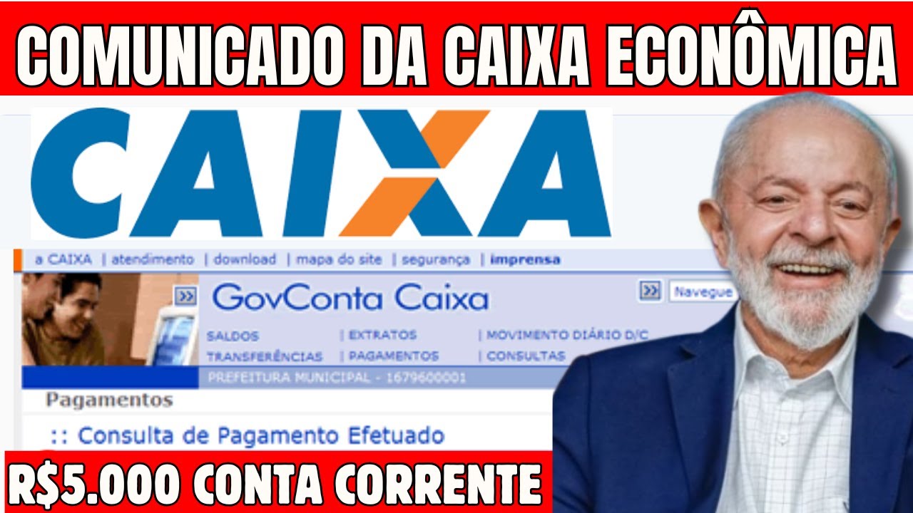 CAIXA ECONÔMICA EMITE COMUNICADO GERAL E LIBERA LIMITE DE R$5000 PARA QUEM TEM CONTA CORRENTE