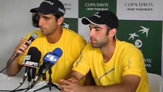 Juan Sebastián Cabal y Robert Farah en Copa Davis en Cali