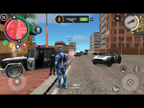 rope hero use SNOW THROWER GUN  ( cold like my  heart )#game