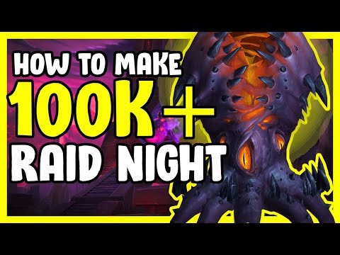 How To Make 100k+ On Raid Nights In WoW BFA 8.3 - Gold Making, Gold Farming Guide