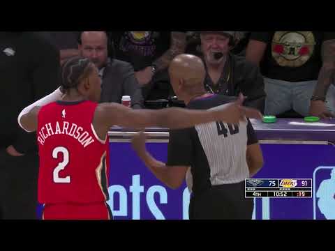 Josh Richardson gets ejected arguing a non foul call vs the Lakers  || 22-23 season