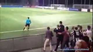 Crazy Soccer Fans Having Fun