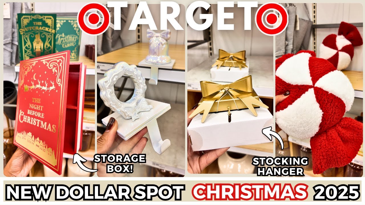 🎄 Target Dollar Spot CHRISTMAS 2025 Shop With Me | NEW High-End Dupes, Cozy Holiday Decor + More!