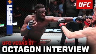 David Onama Octagon Interview | UFC Vegas 91