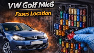 VW Golf Mk6 Fuse Box Location | Interior & Engine Bay Fuses