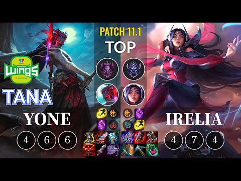 JAG TaNa Yone vs Irelia Top - KR Patch 11.1