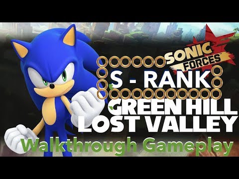 Sonic Forces S-RANK Lost Valley/Green Hill Walkthrough Gameplay - Nintendo Switch