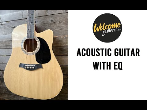 Kit Acoustic guitar chitarra acustica + jack cable + amplifier image 16