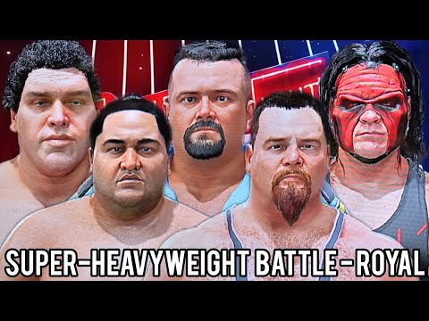 SATURDAY NIGHT'S MAIN EVENT. SUPER - HEAVYWEIGHT  BATTLE - ROYAL SEMIFINALS # 1. WHO STOODE TALL????