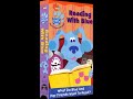 Opening To Blue S Clues Reading With Blue 2002 VHS