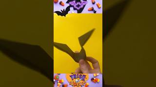 🦇Make a Flying Origami Bat | Fun Preschool Craft with Flapping Wings!