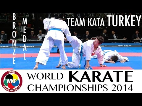 Team Kata TURKEY. Kata Unsu. Bronze Medal. 2014 World Karate Championships | WORLD KARATE FEDERATION