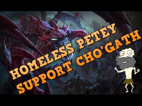 CHO'GATH Support OP! Full Commentary Support Gameplay Guide by Homeless Petey