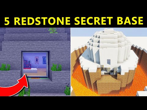 Top 5 The Best Safest Secret Redstone Base in 2021 [Minecraft!] [Full]