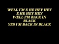 AC/DC Back in Black with lyrics 