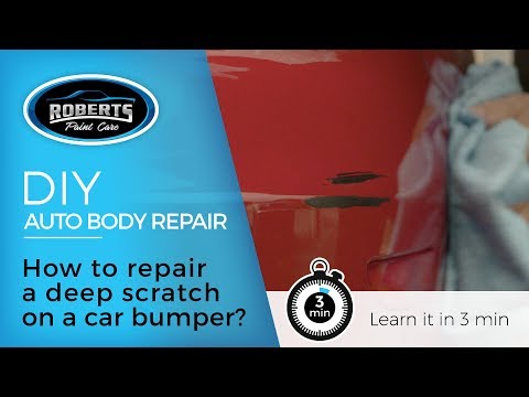 DIY: How to repair deep scratches on a car bumper?